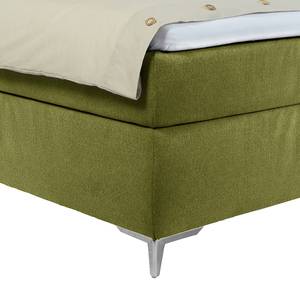 Boxspringbett Soft Lines Box Stoff TBO: 323 soft olive - 100 x 200cm - H3