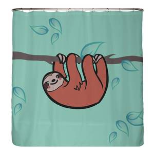 Tenda per doccia bradipo Poliestere - Multicolore - 180 x 200 cm
