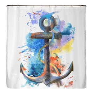 Rideau de douche Ancre Polyester - Multicolore - 180 x 200 cm