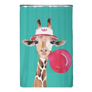 Gerecycleerd douchegordijn Giraffe polyester - meerdere kleuren - 120 x 200 cm