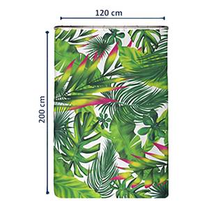 Antischimmel douchegordijn Jungle polyester - groen - 120 x 200 cm