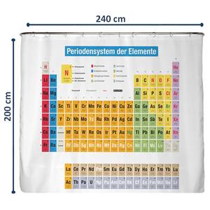 Tenda sostenibile tavola periodica Poliestere - Multicolore - 240 x 200 cm