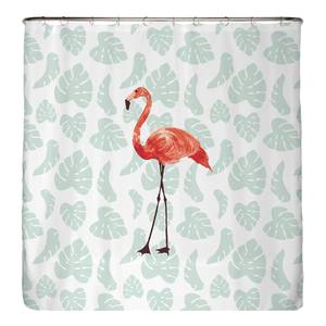 Anti-Schimmel Duschvorhang Flamingo Polyester - Mehrfarbig - 180 x 200 cm