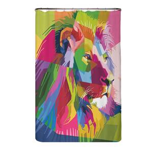Rideau de douche PS recyclé Lion Polyester - Multicolore - 120 x 200 cm