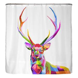 Rideau de douche anti-moisissures Cerf Polyester - Multicolore