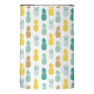 Antischimmel douchegordijn Ananas polyester - meerdere kleuren - 120 x 200 cm