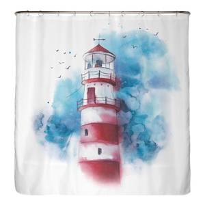 Gerecycleerd douchegordijn Vuurtoren polyester - meerdere kleuren - 200 x 220 cm