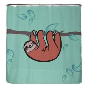 Rideau de douche anti-moisi Paresseux Polyester - Multicolore - 200 x 220 cm