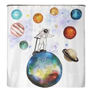 Gerecycleerd douchegordijn Astronaut polyester - meerdere kleuren