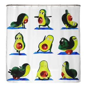 Antischimmel douchegordijn Avocado polyester - meerdere kleuren