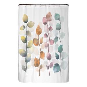 Antischimmel douchegordijn Bont Blaadjes polyester - meerdere kleuren - 120 x 180 cm