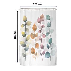 Anti-Schimmel Duschvorhang Bunte Blätter Polyester - Mehrfarbig - 120 x 180 cm
