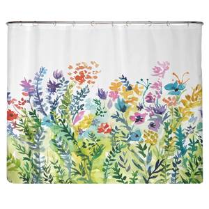 Tenda doccia sostenibile fiori colorati Poliestere - Multicolore - 240 x 200 cm