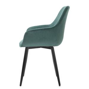 Chaises à accoudoirs Morgedal (lot de 2) Vert turquoise