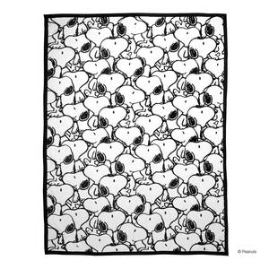 Plaid PEANUTS Snoopy Allover Polyester - Schwarz / Weiß