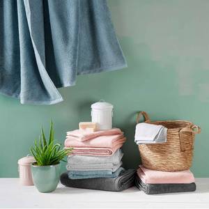 Serviette de toilette FABULOUS Coton - Gris clair