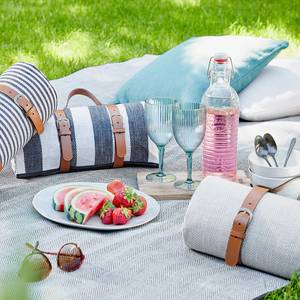 Picknickdecke WANDERLUST Polyacryl / Polyester - Schwarz