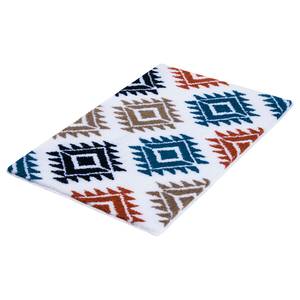 Badmat Luana geweven stof - Wit - 90 x 60 cm