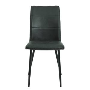 Chaises capitonnées Plemy (lot de 2) Anthracite