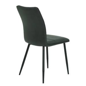 Chaises capitonnées Plemy (lot de 2) Anthracite