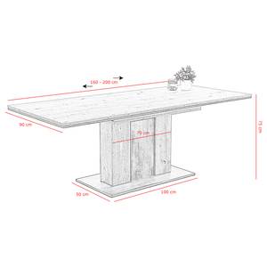 Eettafel Ambato Afvalhout look