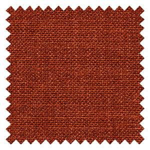 Divano Rhoads (3 posti) Tessuto strutturato Bermal: rosso mattone