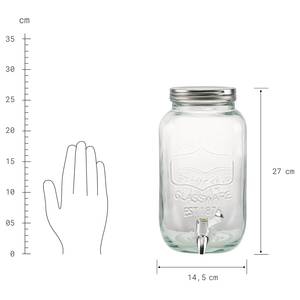 Getränkespender REFRESH (2-teilig) Glas / Eisen - Transparent