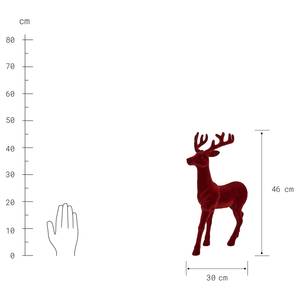 Dekohirsch X-MAS Polyethylen - Dunkelrot