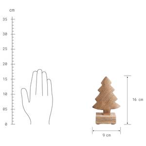 Dekoobjekt FOREST Mangoholz - Natur - Höhe: 16 cm