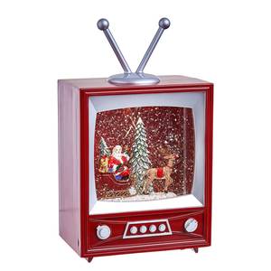 Dekoobjekt SANTA TV Plastik - Rot