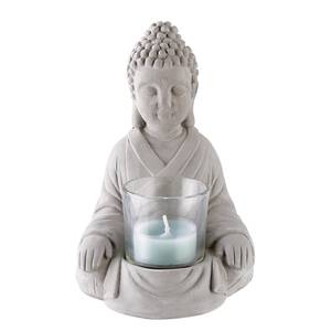 Bougeoir BOUDDHA III Ciment - Gris