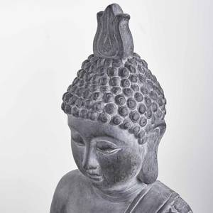 Statuette BUDDHA II Kaolinite / Poudre de pierre - Gris
