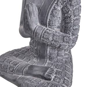 Decoratie figuur BUDDHA II kaoliniet/steenpoeder - grijs