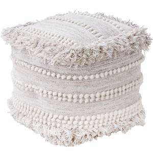 Pouf BOHO LOUNGE Wolle - Creme