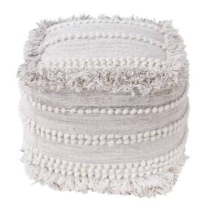 Pouf BOHO LOUNGE Wolle - Creme