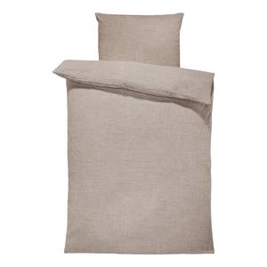 Beddengoed chambray Tammy katoen - Beige - 155x220cm + kussen 80x80cm