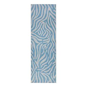 Tapis de couloir int. / ext. Cebra Polypropylène - Turquoise - 70 x 300 cm