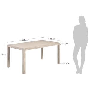 Table Swan Placage en chêne / Chêne massif - Chêne