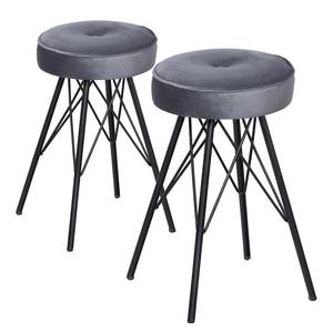 Tabouret Sternies (lot de 2) Gris pigeon