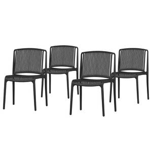 Chaises Schönberg (lot de 4) Noir