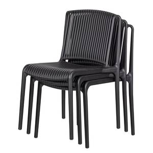 Chaises Schönberg (lot de 4) Noir