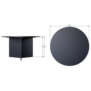 Table Romang Pin massif - Noir