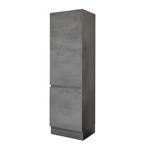 Meuble pour frigo encastrable Tarsus Imitation béton foncé