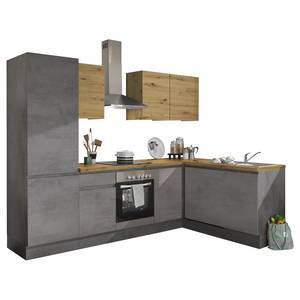 Eckschrank Tarsus Beton Dunkel Dekor / Eiche Artisan Dekor