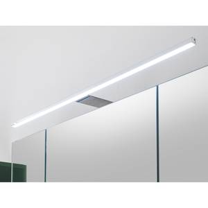 Set di mobili per il bagno Linen I (4) Illuminazione inclusa - Verde abete / Effetto quercia Sanremo chiara