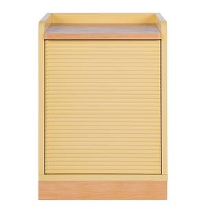 Comodino Tarma II Giallo - Materiale a base lignea - 40 x 55 x 40 cm