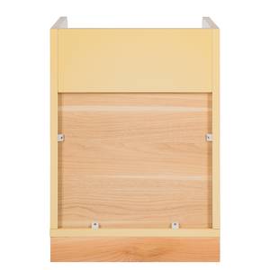 Comodino Tarma II Giallo - Materiale a base lignea - 40 x 55 x 40 cm