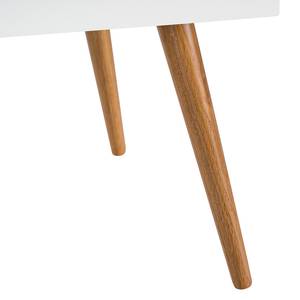 Table de chevet Siralo Blanc - Bois manufacturé - 40 x 45 x 40 cm