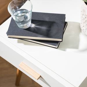 Table de chevet Siralo Blanc - Bois manufacturé - 40 x 45 x 40 cm