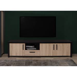 Tv-meubel Westlock essenhouten look/zwart